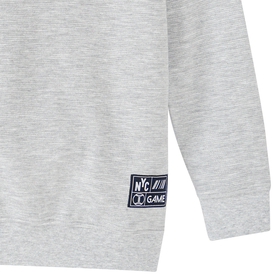 Jungen Sweatshirt mit Rippstruktur