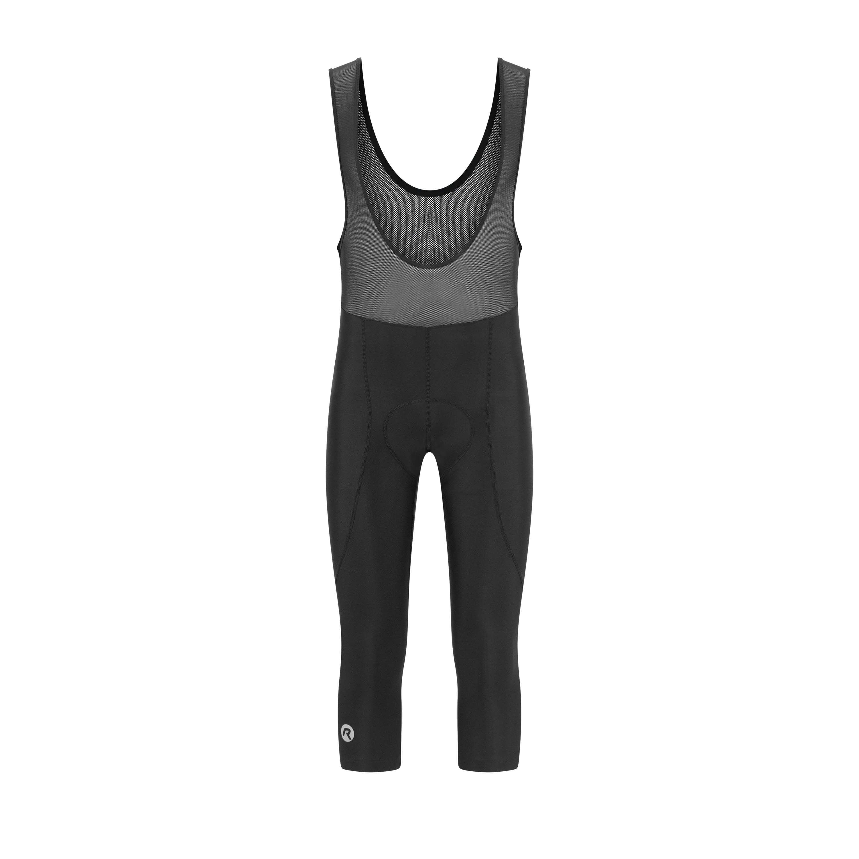 Rogelli Core Black Herren 3/4 Radhose mit Träger