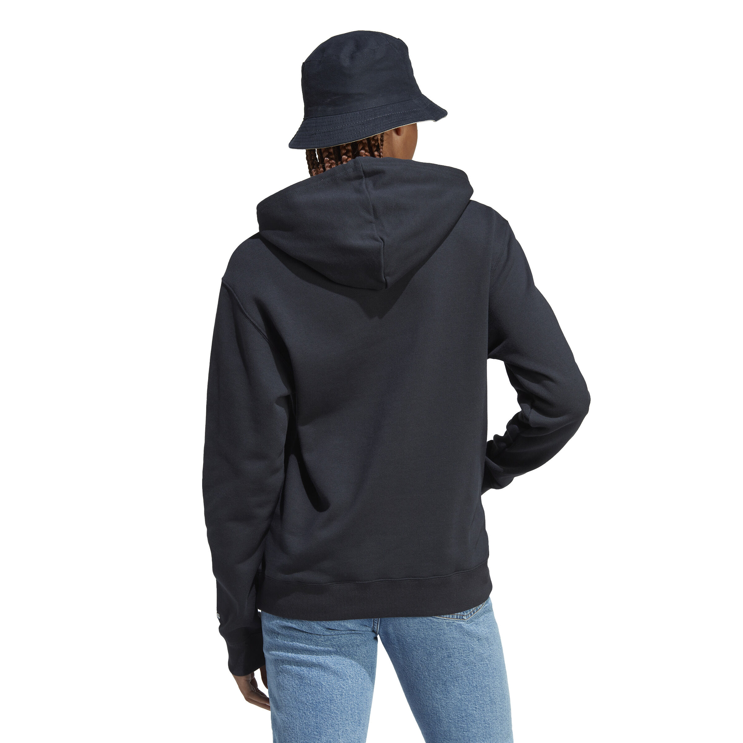 Essentials Linear Hoody Damen - Schwarz, Weiß