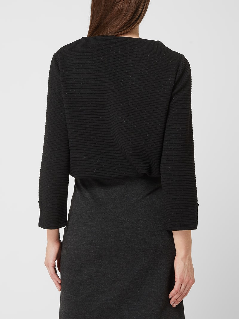 Sweatshirt mit Glitter-Effekt in schwarz