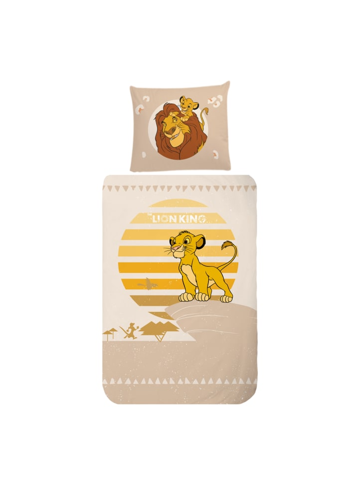 Disney König der Löwen Bettwäsche-Set Biber/Flanell 