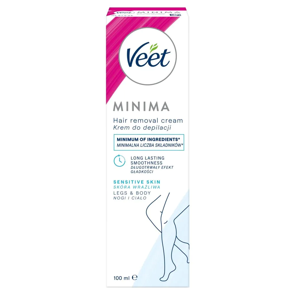 Veet крема за уклањање длачица са бадемовим уљем (5 минута) за осетљиву кожу