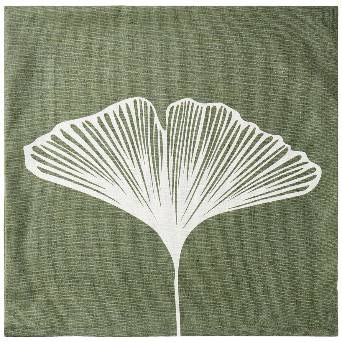 Kissenhülle mit Ginkgoblatt-Druck