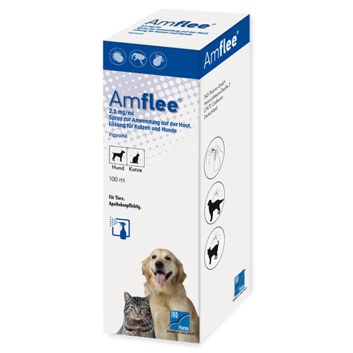 AMFLEE 2,5 mg/ml Spray Lösung f.Hunde/Katzen  100 ml  Spray