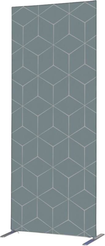 SHOWDOWN Deco Raumteiler Aluminium Grey 1.020 x 450 x 2.020 mm