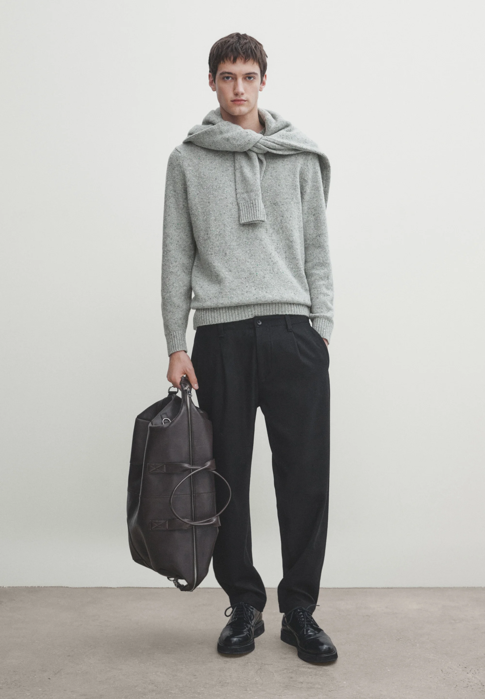 Massimo Dutti CUELLO REDONDO CON NUDO - Suéter