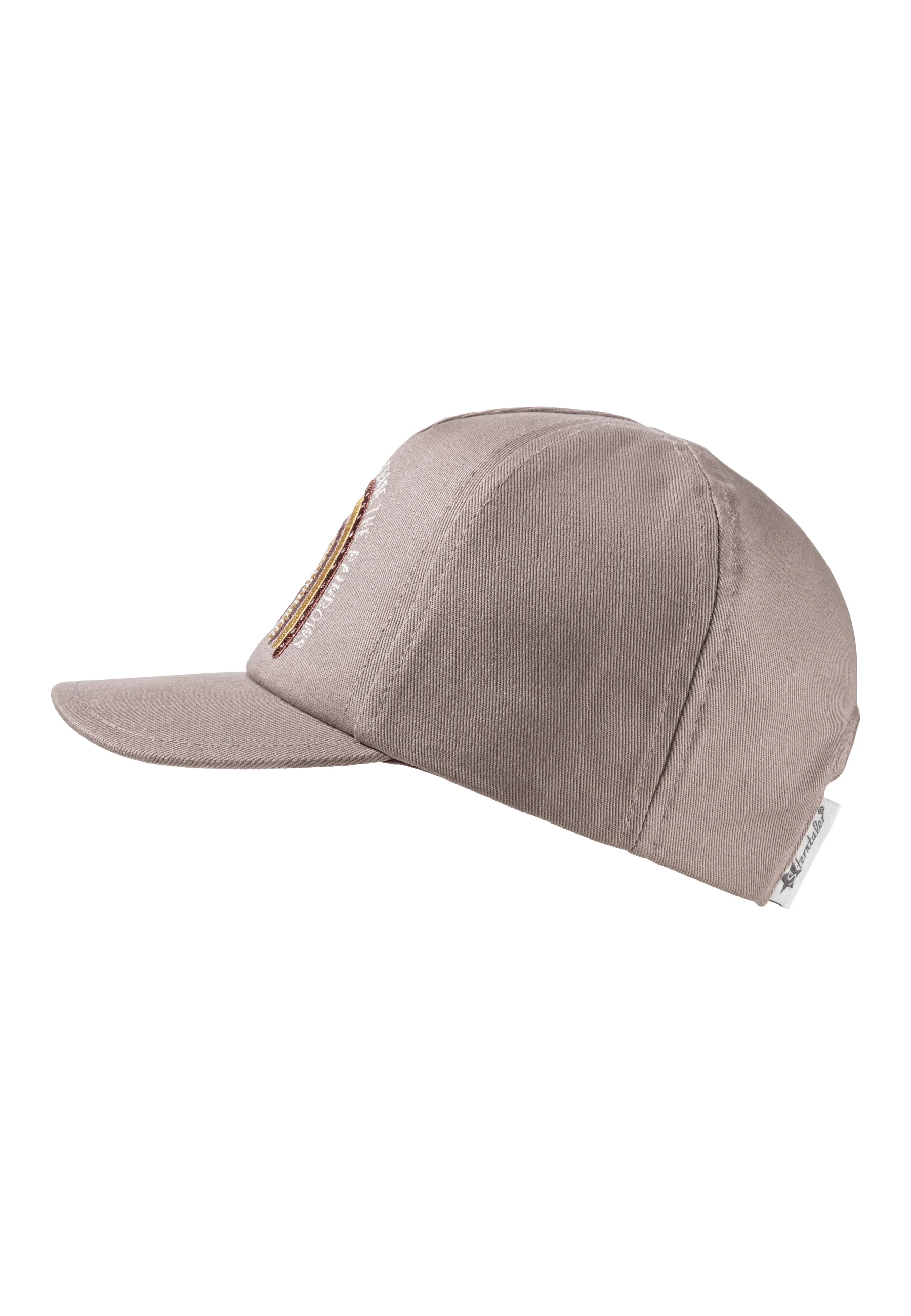 Baseballcap mit Regenbogen-Stickerei in lila