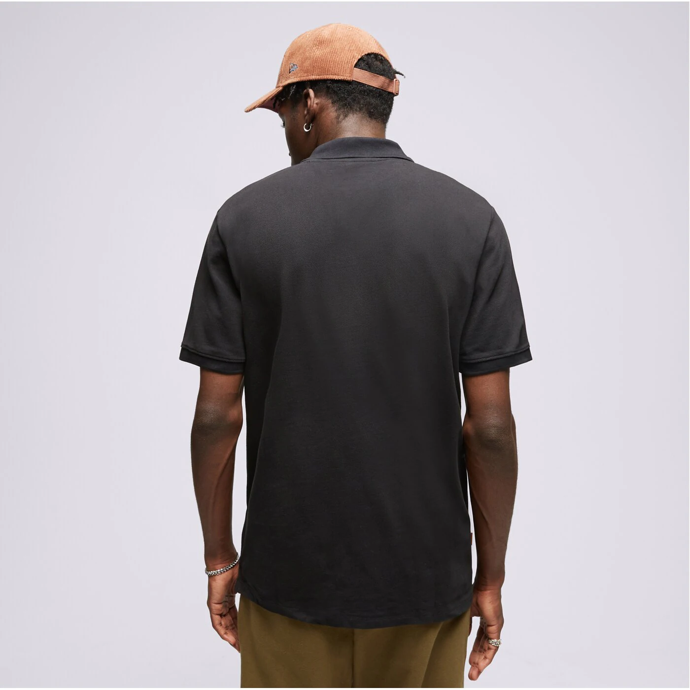 TIMBERLAND T-SHIRT SMALL LOGO PRINT POLO (REGULAR) Schwarz