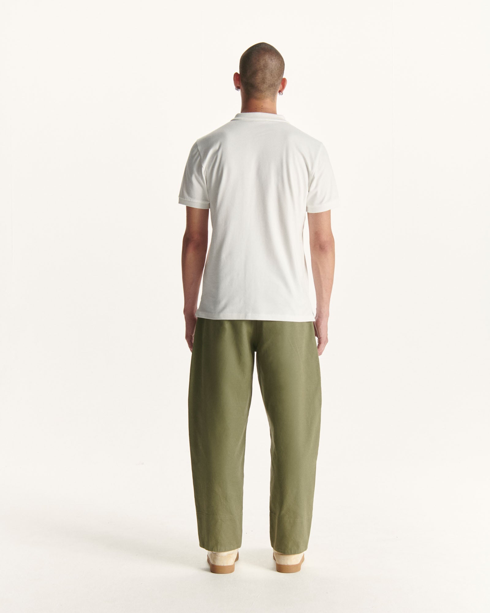 Polo homme en coton biologique Blanc Marbella