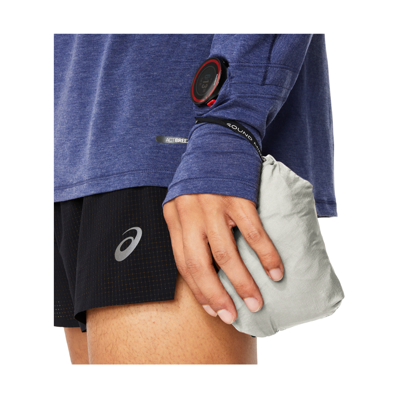 Asics Metarun Packable Weste Grau F021