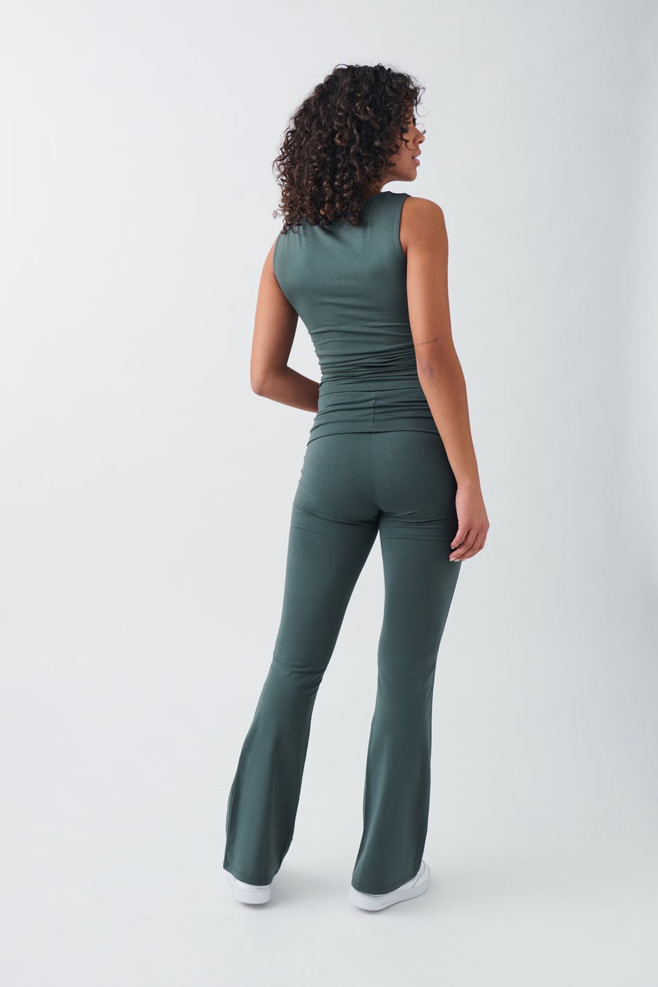 Soft touch folded trouser