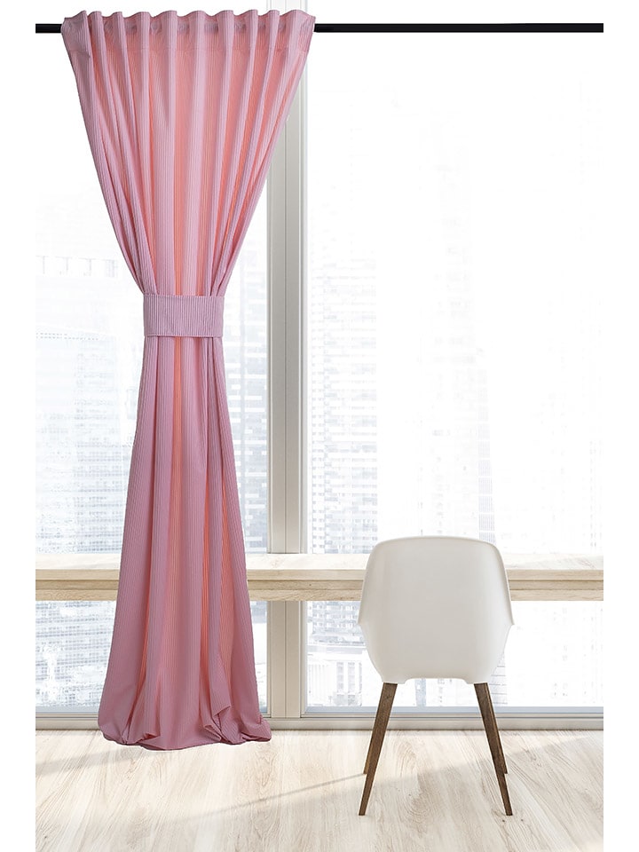 Chic Home Gardine in Rosa - (L)270 x (B)140 cm günstig kaufen onesize