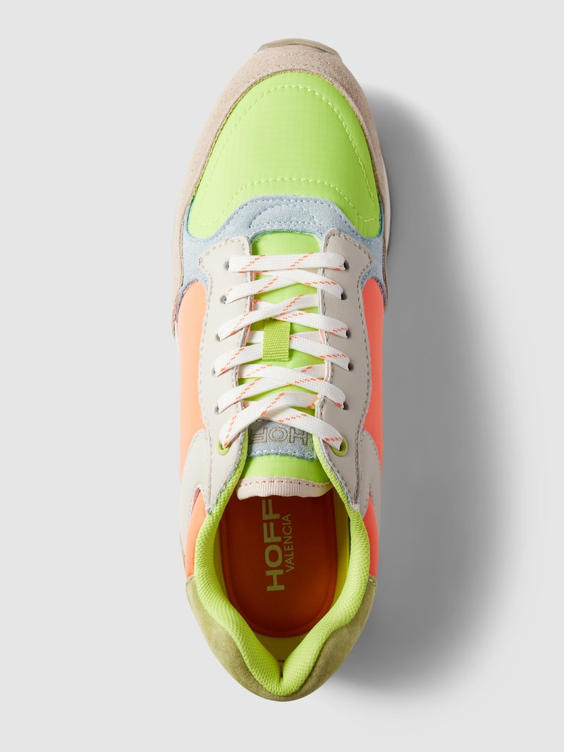 Sneaker im Colour-Blocking-Design Modell 'VALENCIA' in neon orange