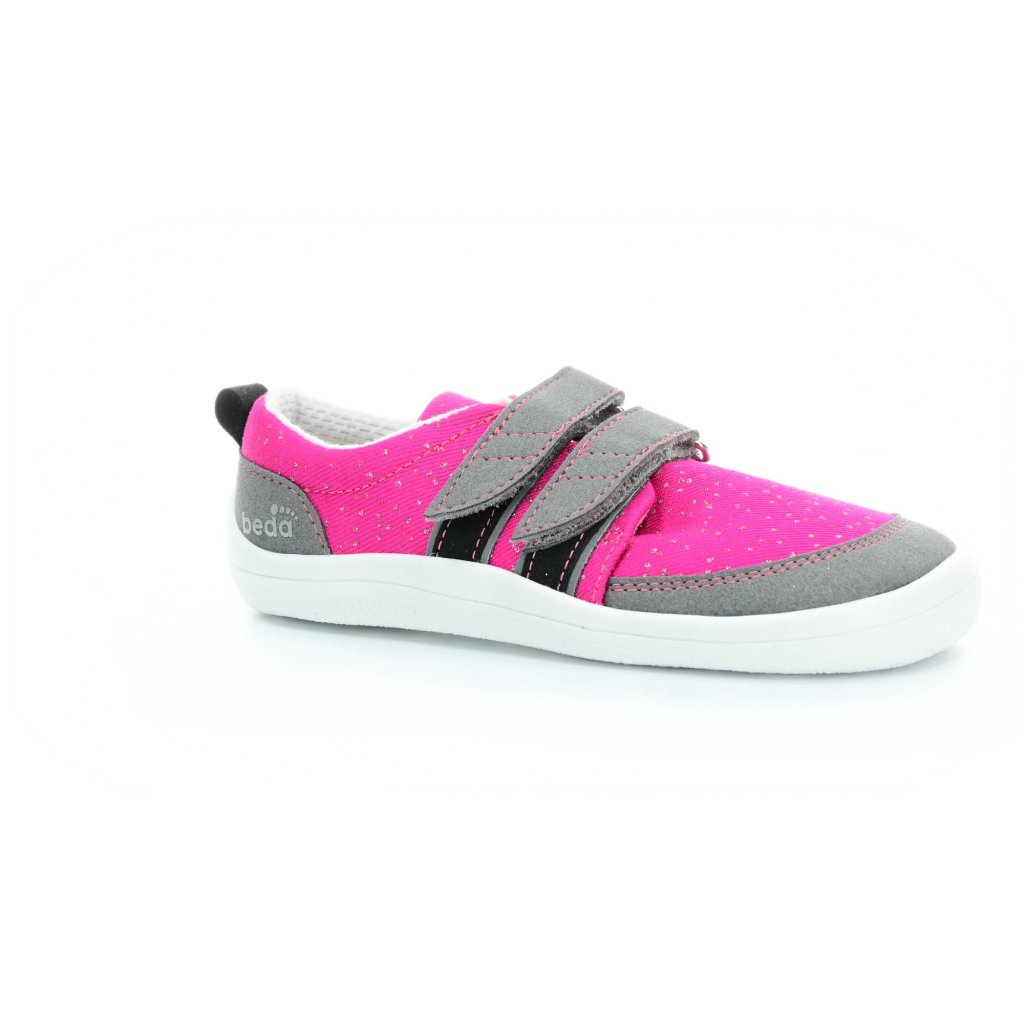 Beda Rosa glänzende Barfuß-Halbschuhe (BF 0001/TEW/W/PR2)
