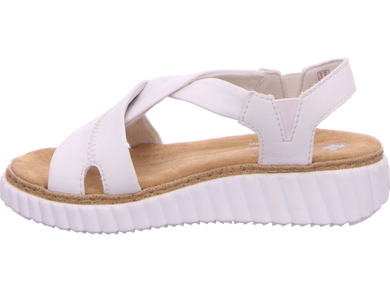RIEKER Klassische Sandalen weiss