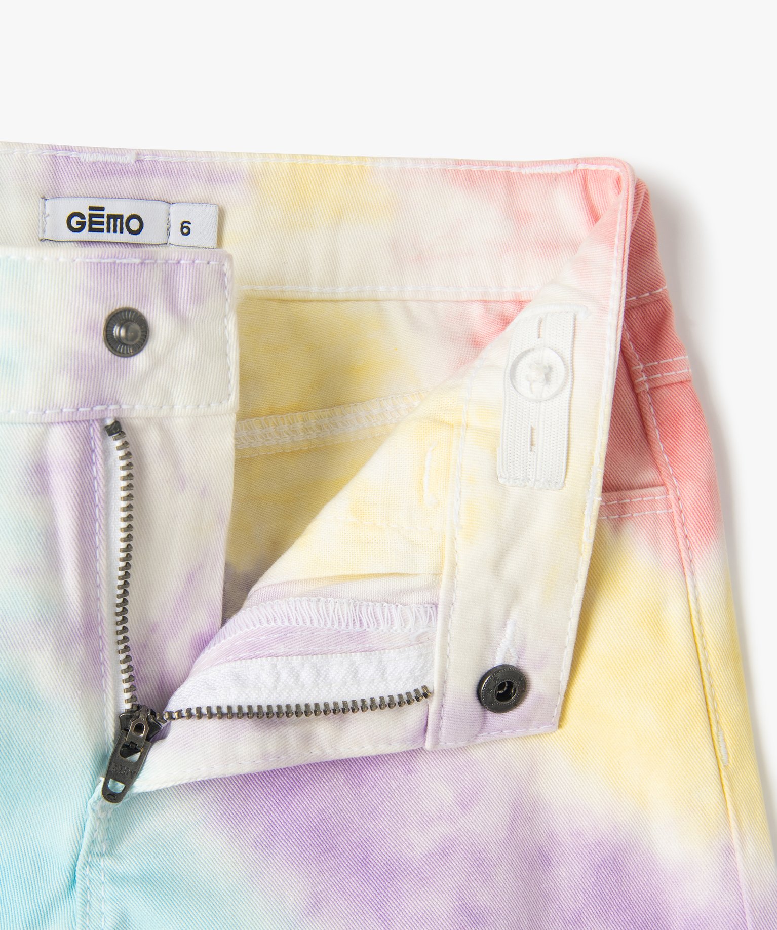 Short délavé en toile denim fille multicolore | GEMO