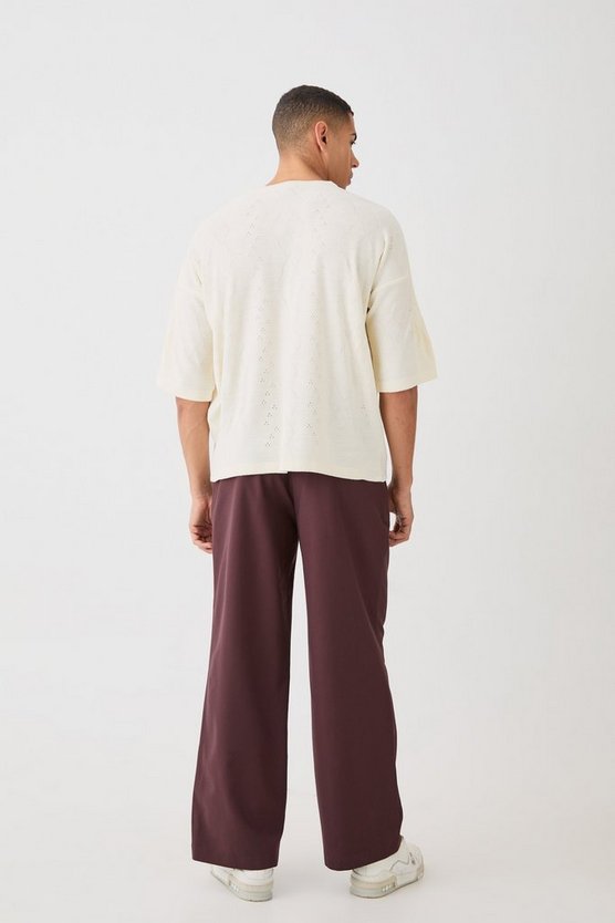Hose mit extremen Bundfalten
