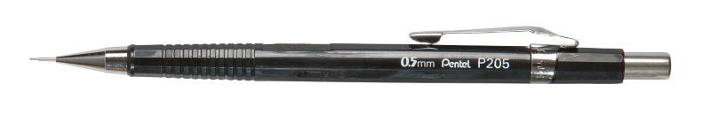 Pentel Mechanischer Bleistift Sharp Pencil P205 0.5 mm Black 0.5 mm Schwarz