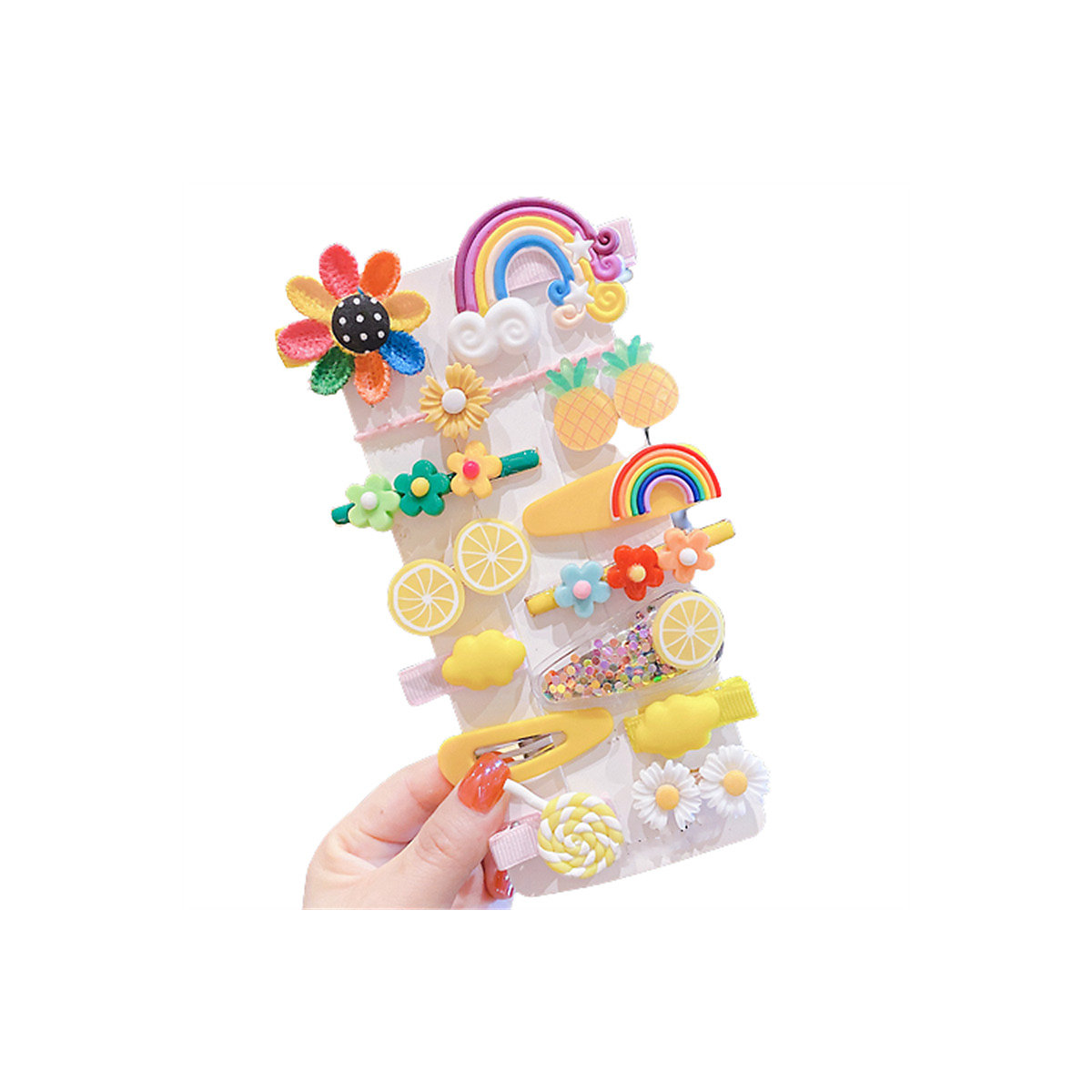 Niedliche Cartoon-Haarnadel für Kinder Kinder-Seitenclip-Haarnadel-Baby-Haar-Accessoires Haarschmuck