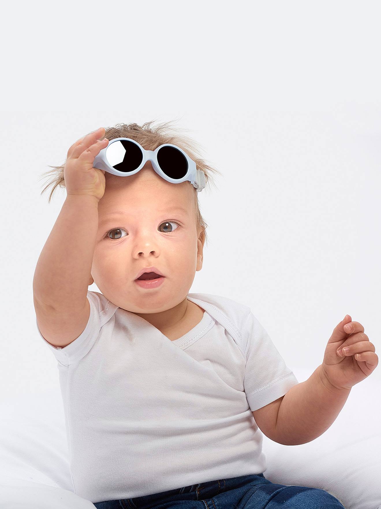 Lunettes de soleil BEABA pour bébé de 0 à 9 mois vert clair uni