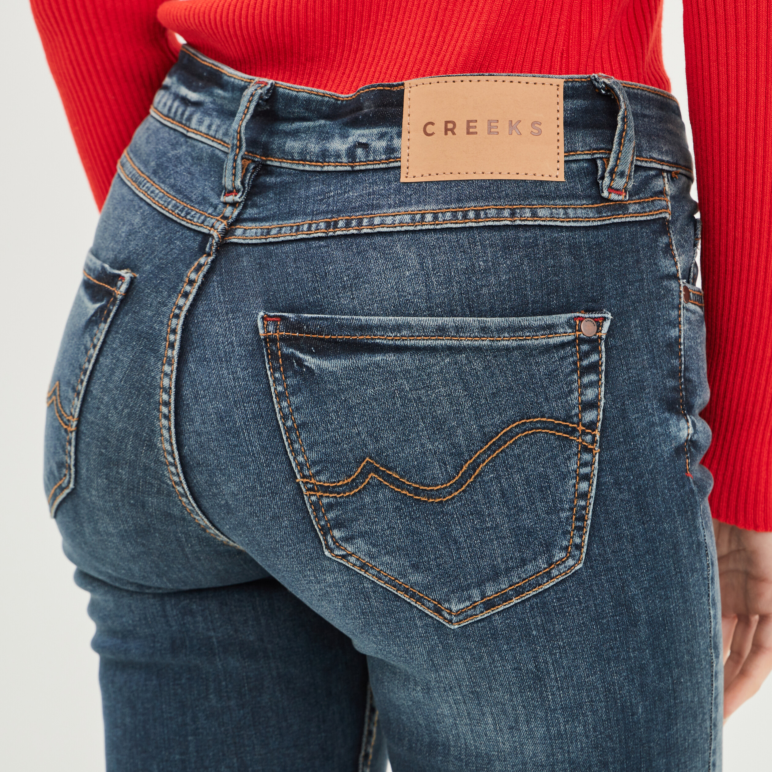 Jeans skinny délavé Creeks denim dirty femme | La Halle