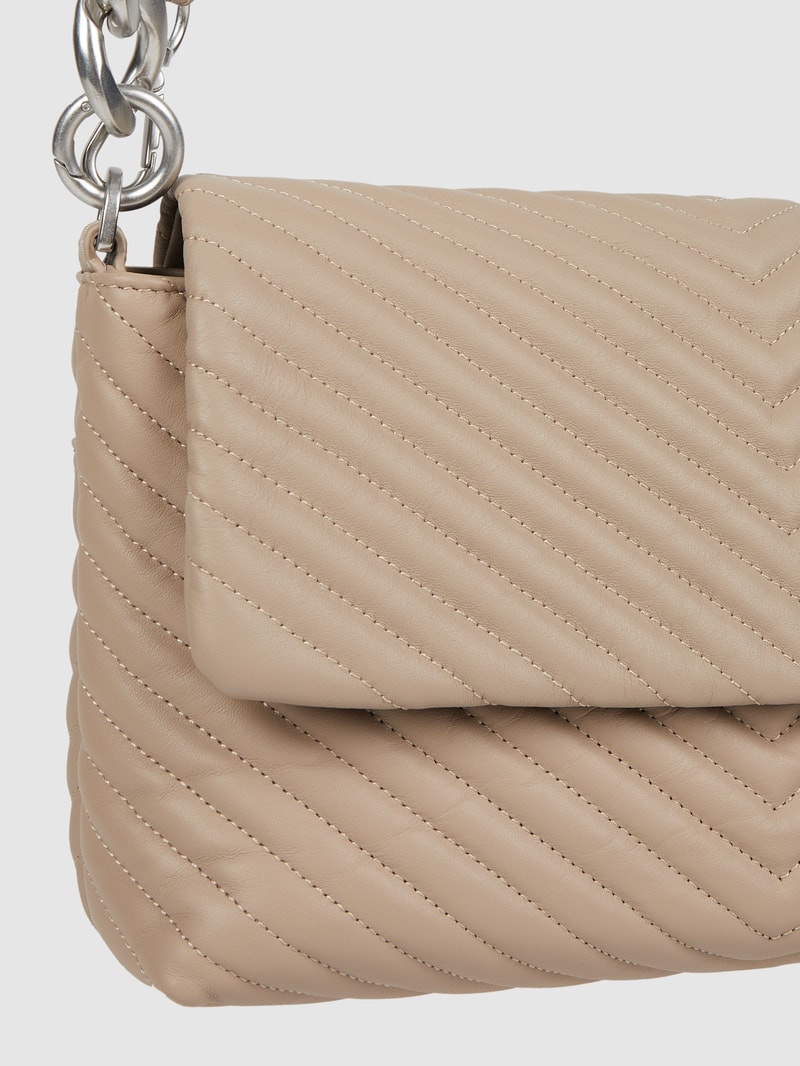 Crossbody Bag aus Leder Modell 'Coco' in stein