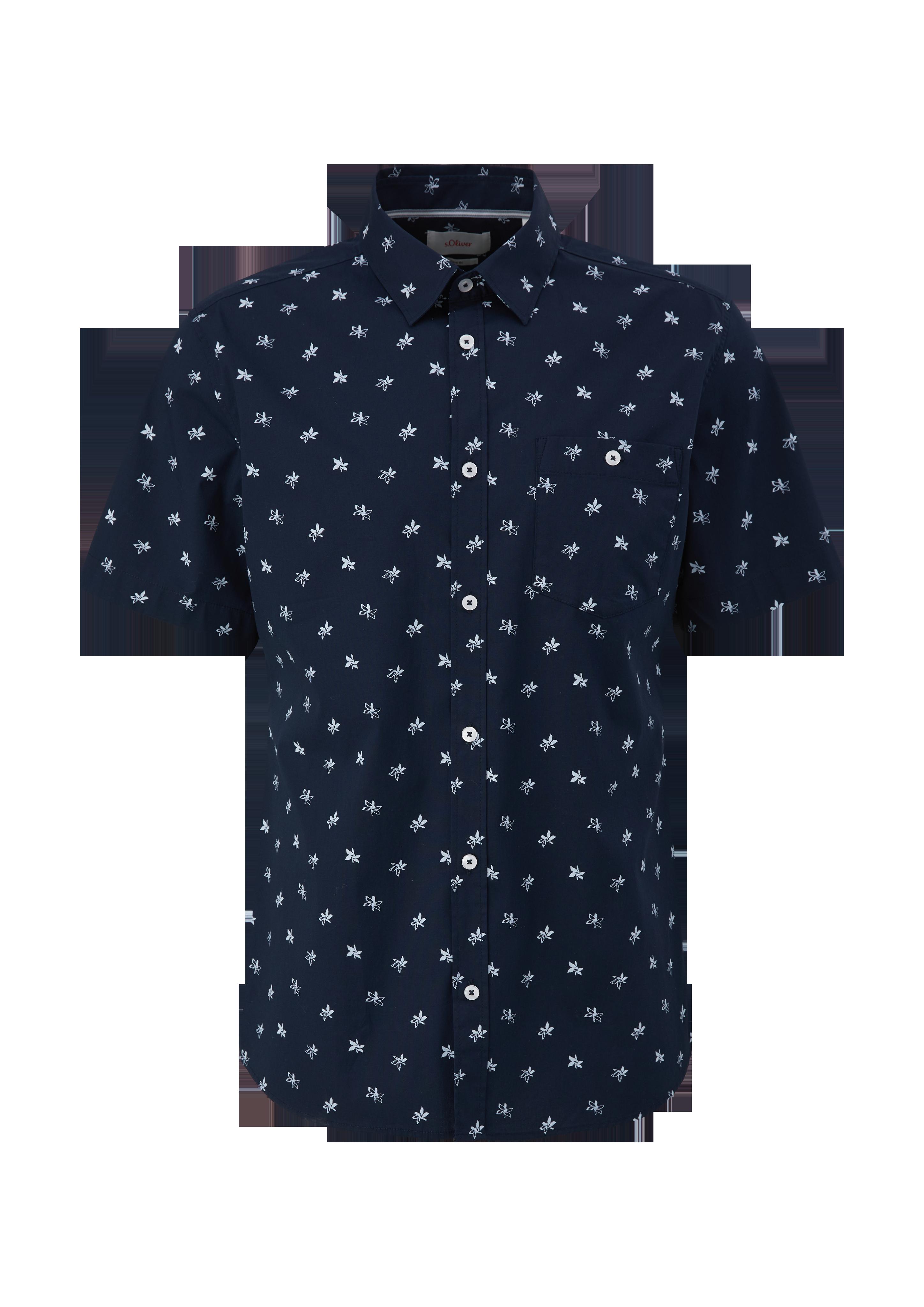 Slim: Kurzarmhemd aus Baumwollstretch  2130995-59A1