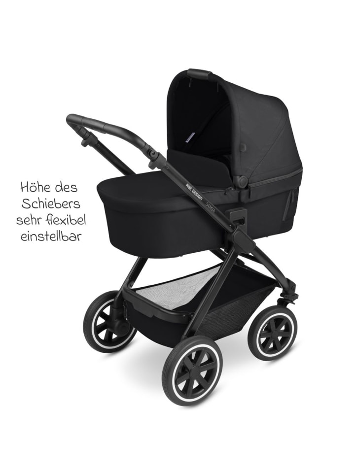 ABC-Design 3in1 Kinderwagen-Set Samba - inkl. Babywanne, in schwarz günstig kaufen onesize