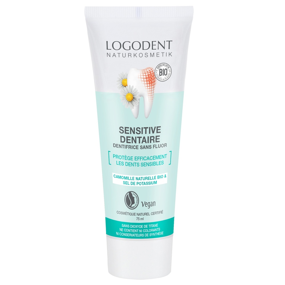 logona Pâte dentifrice Sensibilité Dentaire sans fluor 75ml Dentifrices