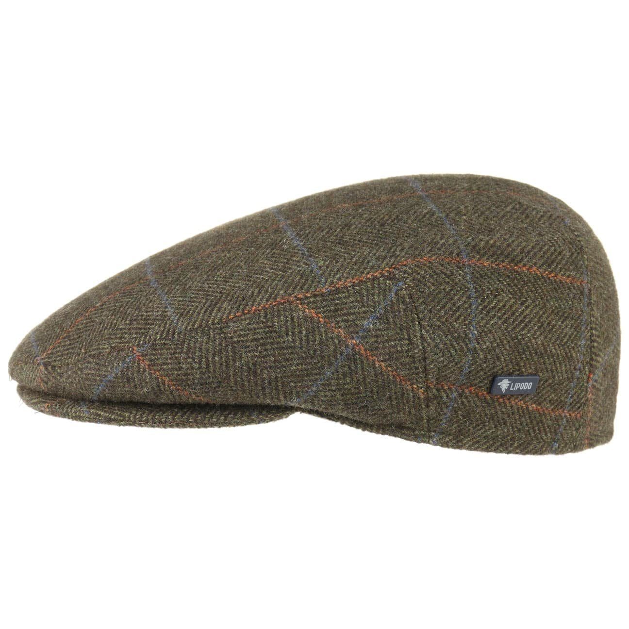 Lipodo Flat Cap (1-St) Schirmmütze mit Schirm, Made in Italy