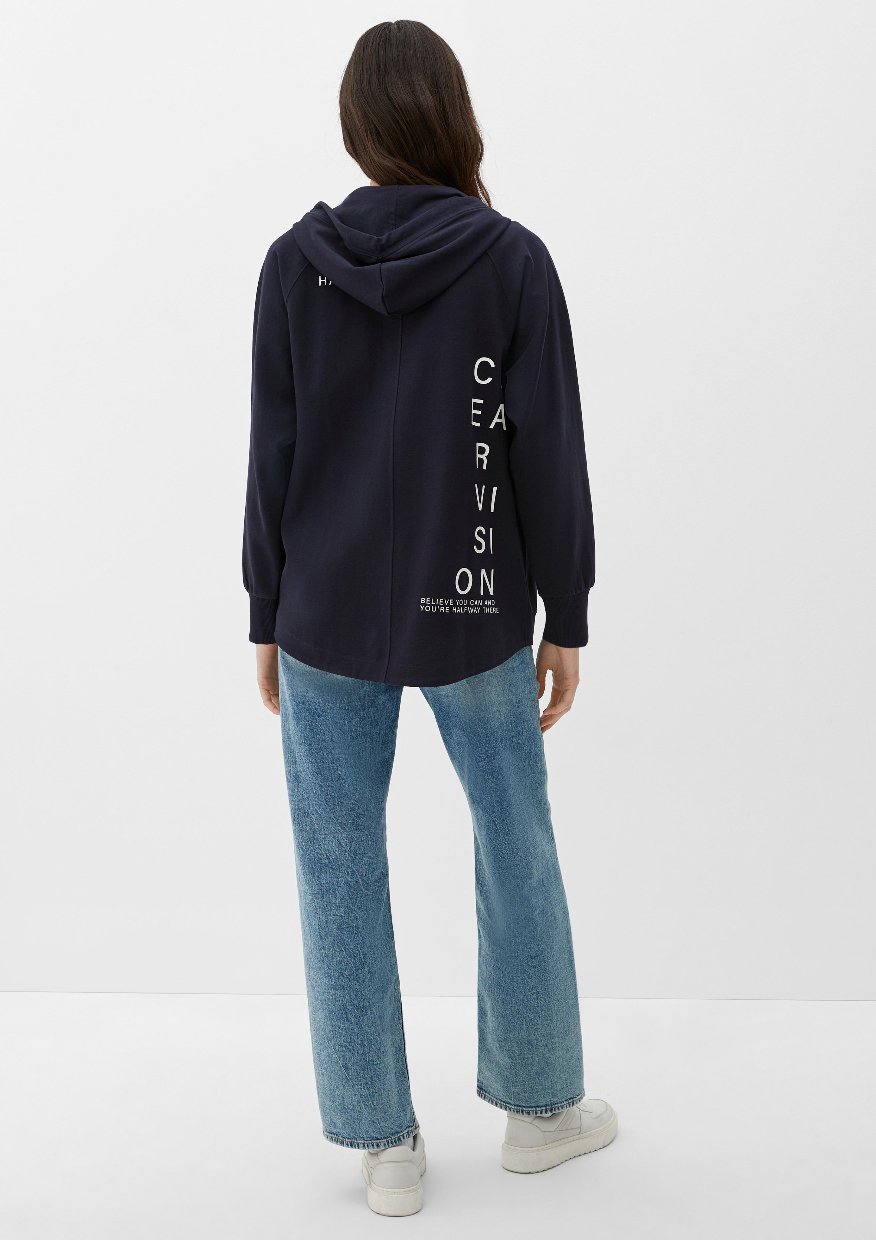 Kapuzen-Sweatjacke mit Backprint  2126255-5959