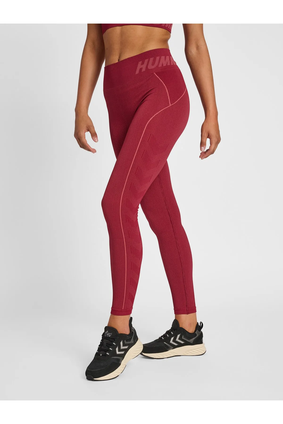 hummel  Sport-Leggings - Rot - Mittlerer Bund