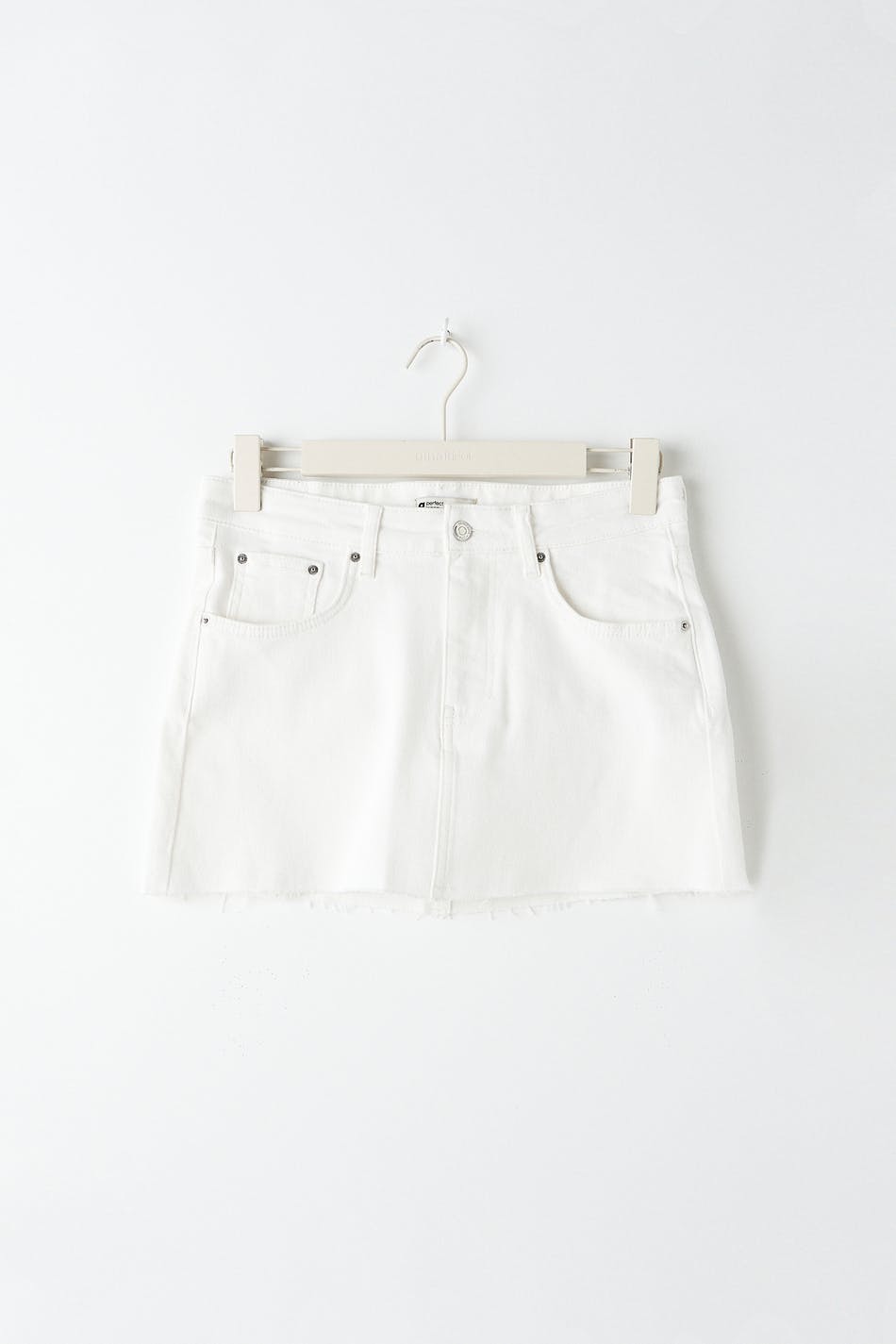 Mini denim skirt