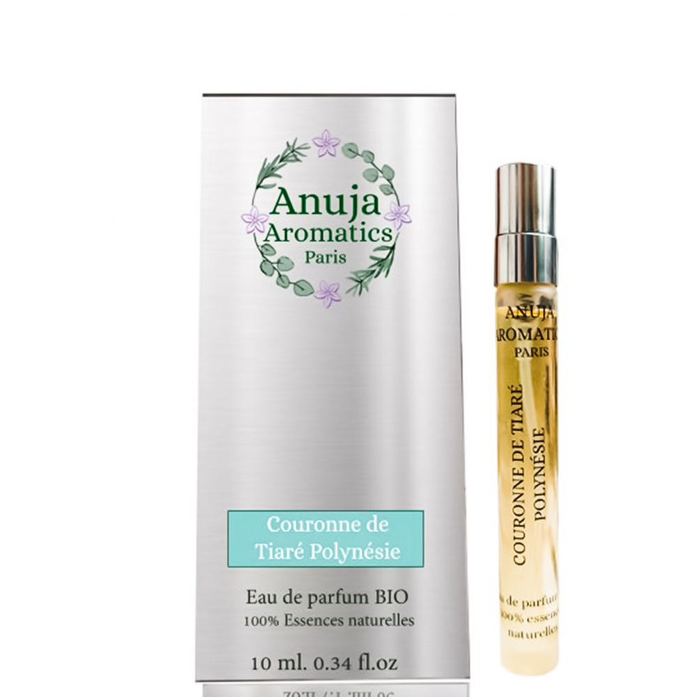 anuja aromatics Couronne de Tiaré Polynésie Eau de Parfum Bio aux Essences 100 % Naturelles