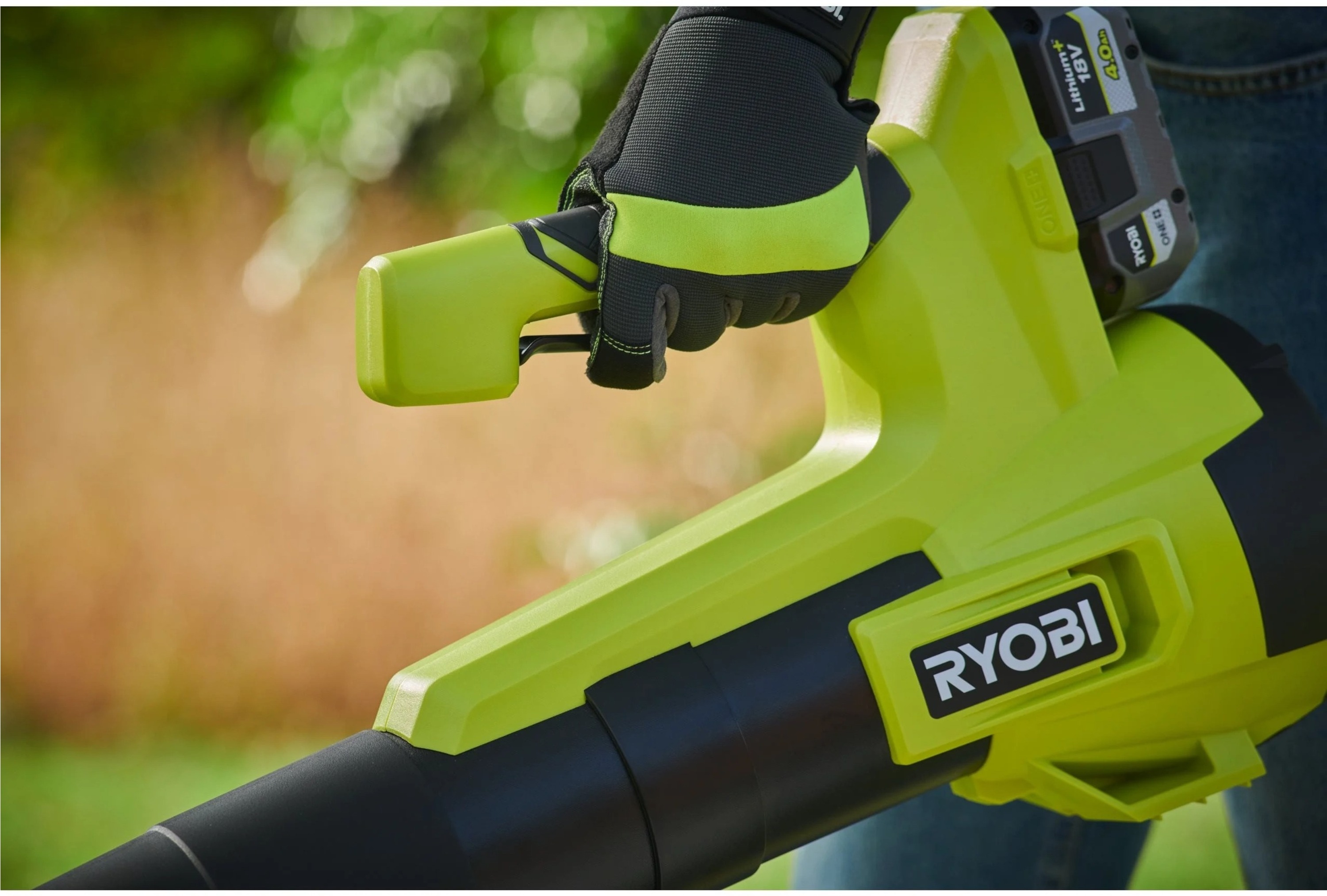 Ryobi 5133006377 ONE+ 18V акумулаторски дувач лишћа без батерије и пуњача у кутији