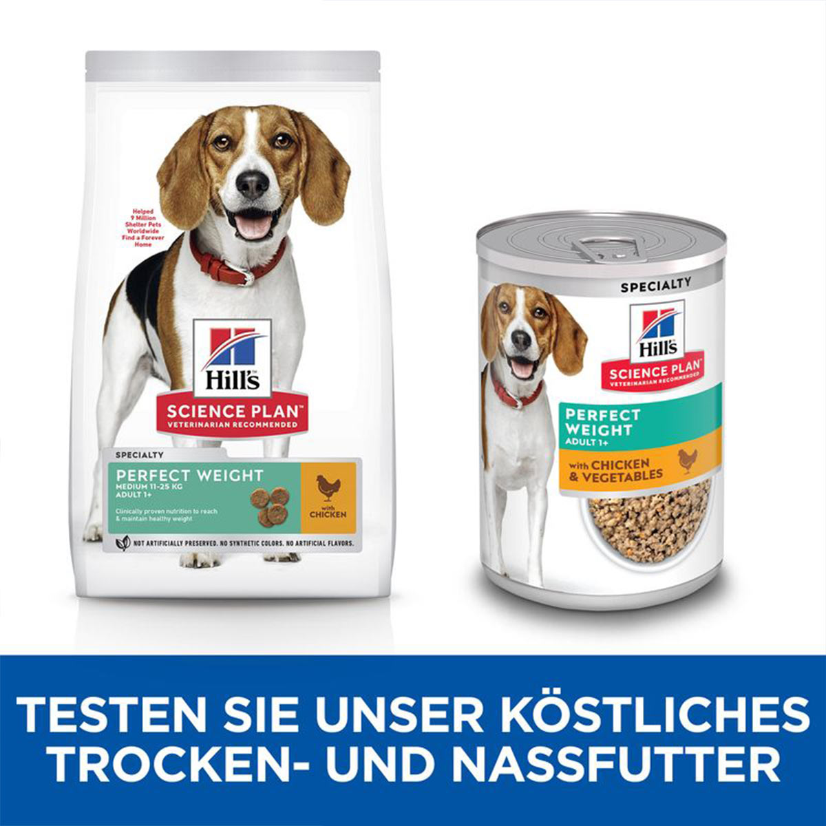 Hill's Science Plan Hund Perfect Weight Medium Adult Huhn 2kg