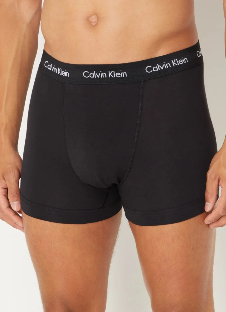 Zestaw 3 par bokserek Calvin Klein z logo w pasie.