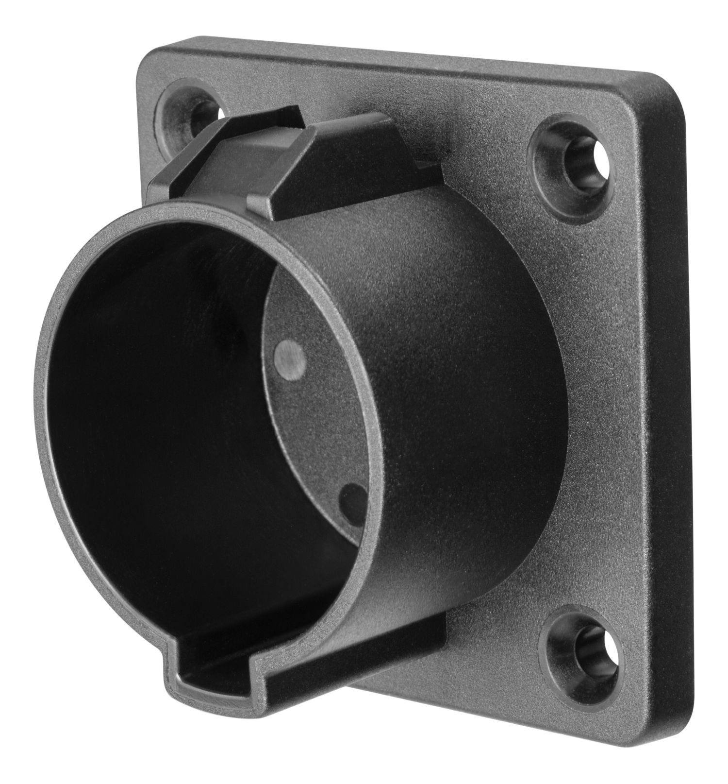 DELTACO EV-5101 Elektroauto-Ladestation-Halterung, (passend für alle Typ 1 Ladekabel Fahrzeugseitig, Wandhalterung für Typ 1 EV-Ladekabelstecker, inklusive Schrauben und Dübel)