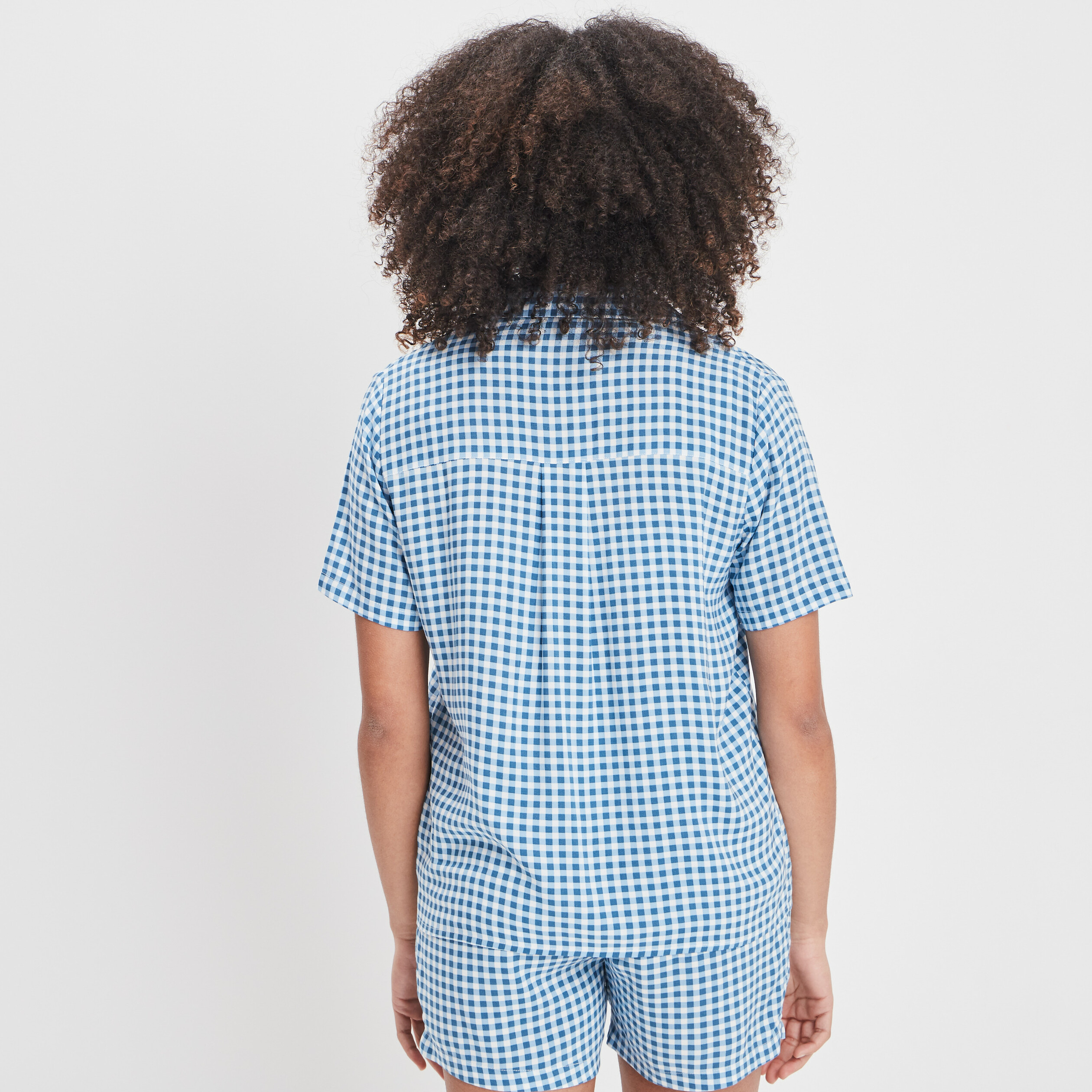 Chemise manches courtes bleu pastel femme | La Halle