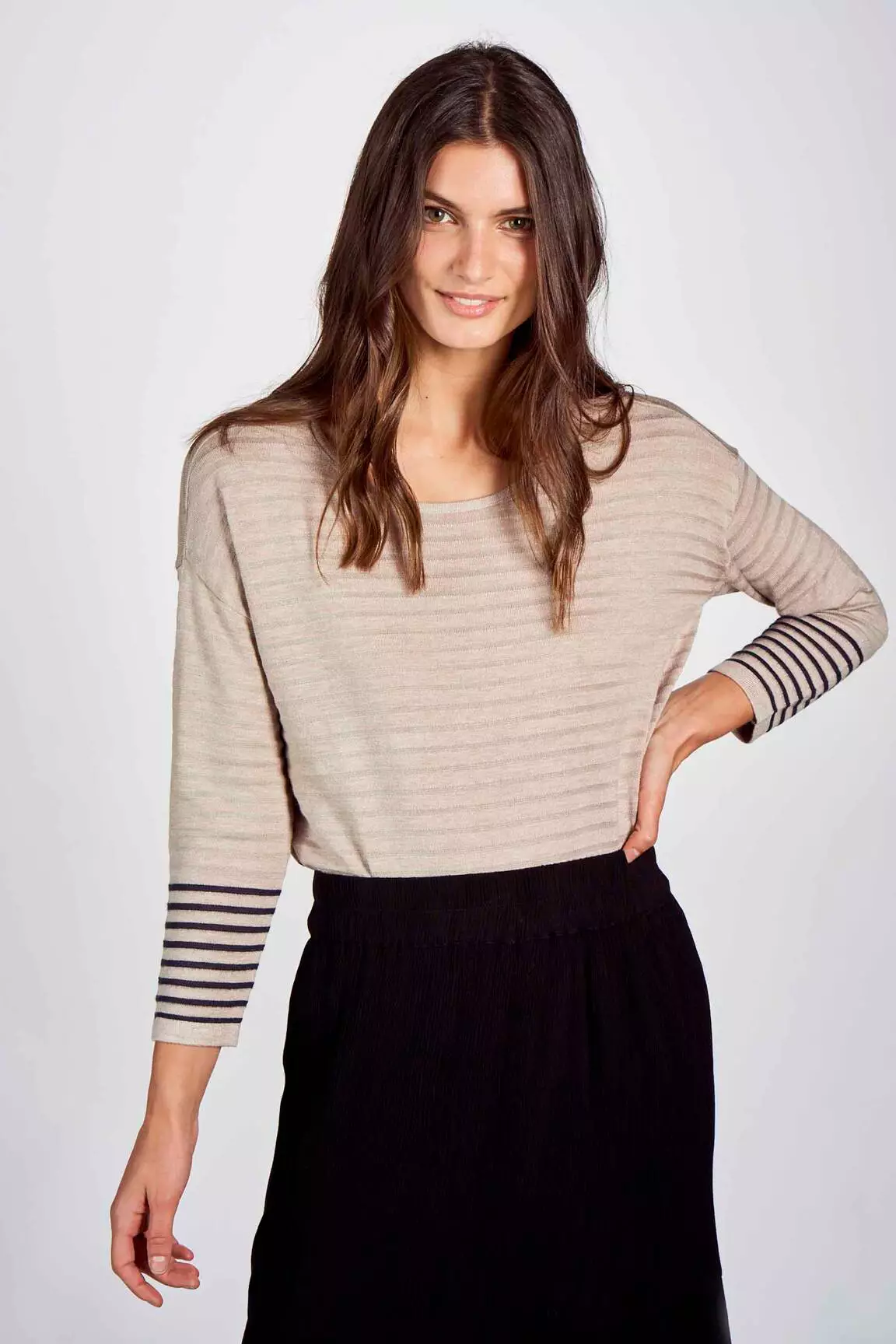 Fransa Tshirts Femme couleur beige