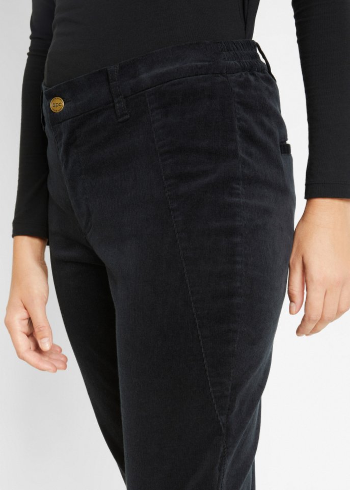 Stretch-Cordhose mit Bequembund