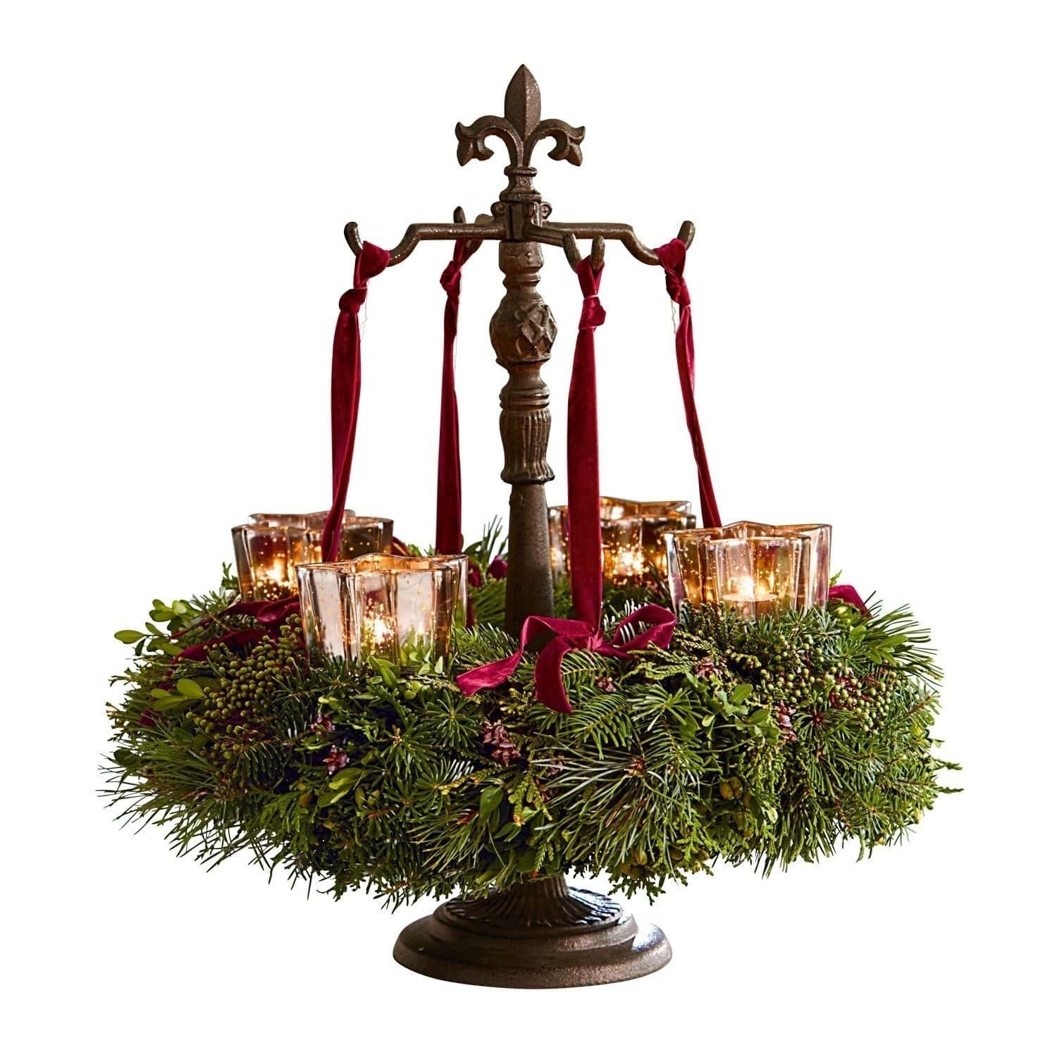 Mirabeau Adventskranz Kranzständer Antwan antikbraun