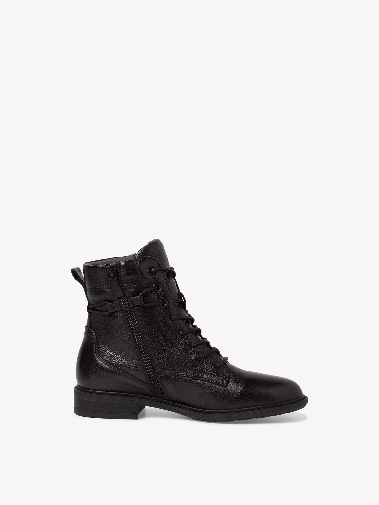 Bottine en cuir - noir