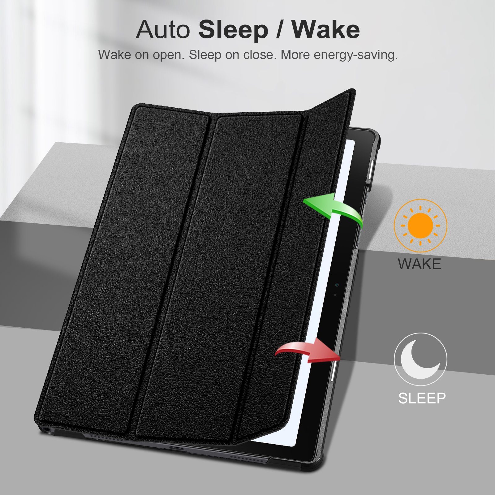 Fintie Tablet-Hülle Hülle für Samsung Galaxy Tab A8 10.5 2021 - Ultra Schlank Kunstleder Schutzhülle Cover mit Auto Schlaf/Wach Funktion für Tab A8 10.5 Zoll SM-X200/X205/X207 Tablet