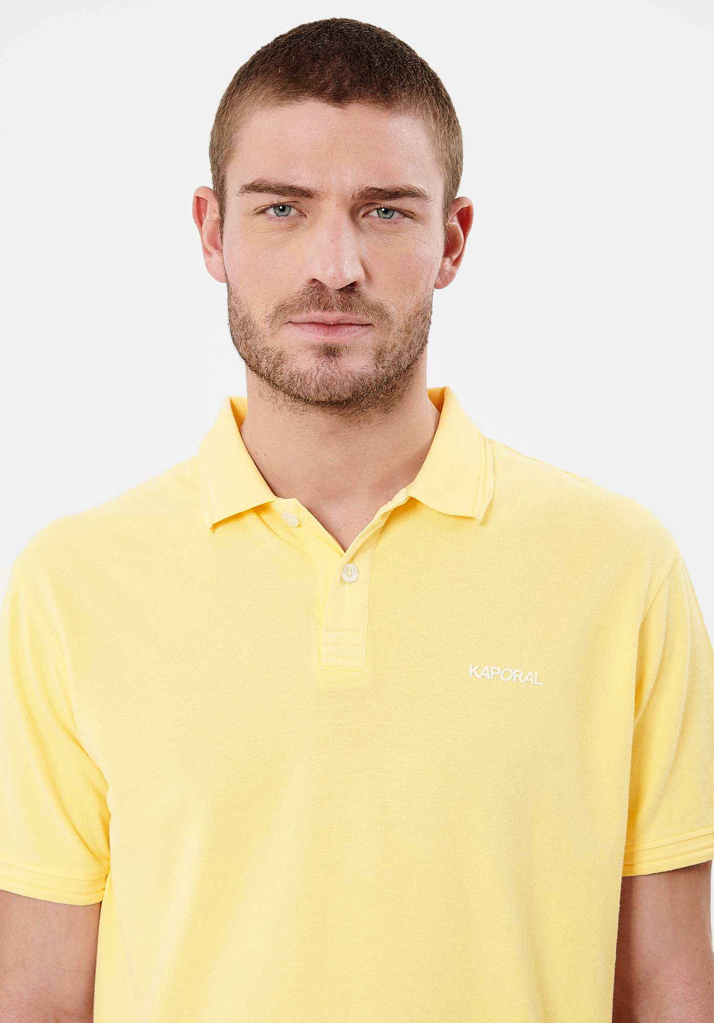 CORTO  Polo jaune Homme en 100% coton