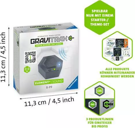 GraviTrax POWER Element Sound - Kugelbahn-Erweiterung für Kinder ab 8 Jahren
