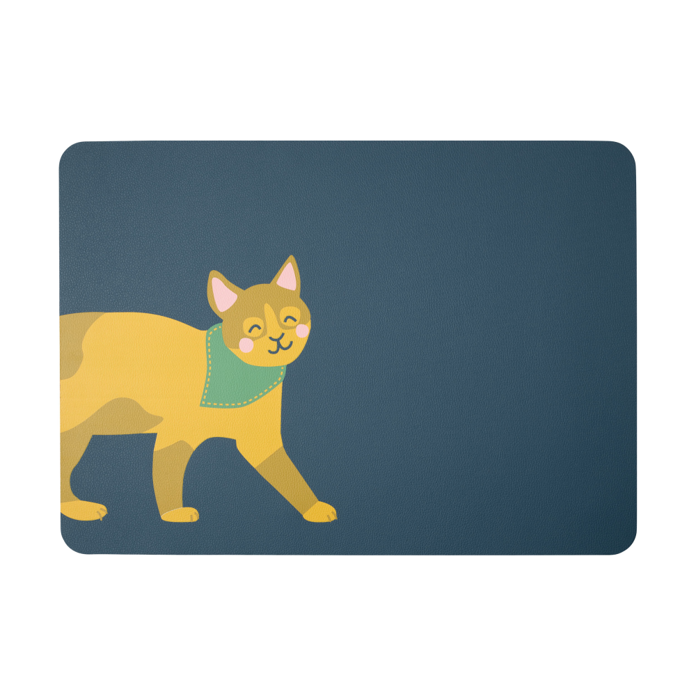 Tischset Kater Kasimir blau