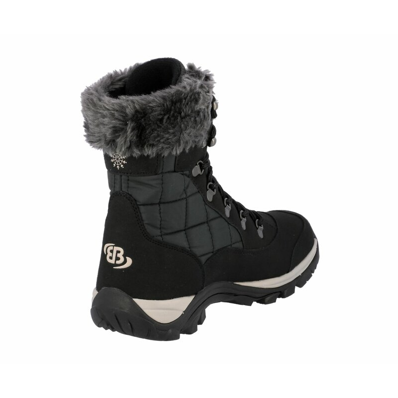 Brütting Himalaya schwarze Damen Schneestiefel