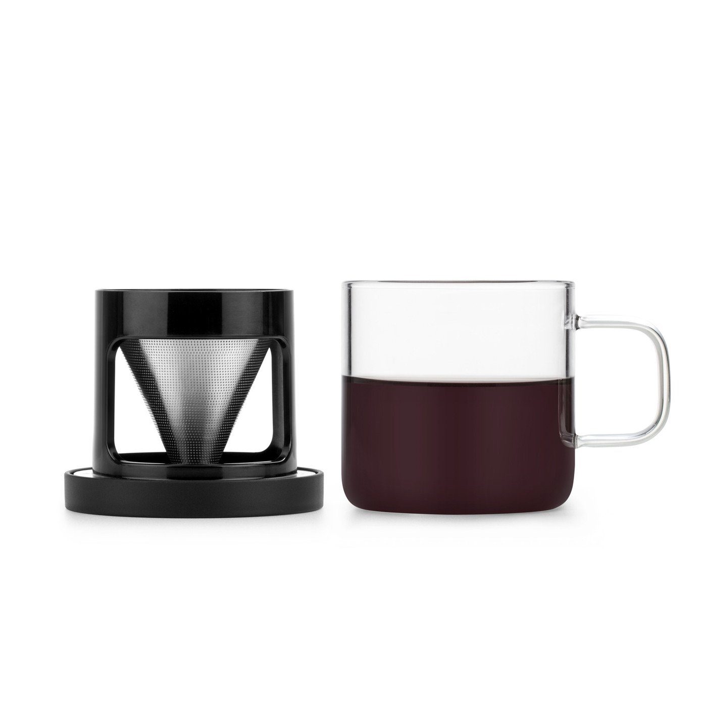 Karaca Espressomaschine Brewy Coffe Dripper Tasse 300 ml, Tasse Mit Henkel, Modernes