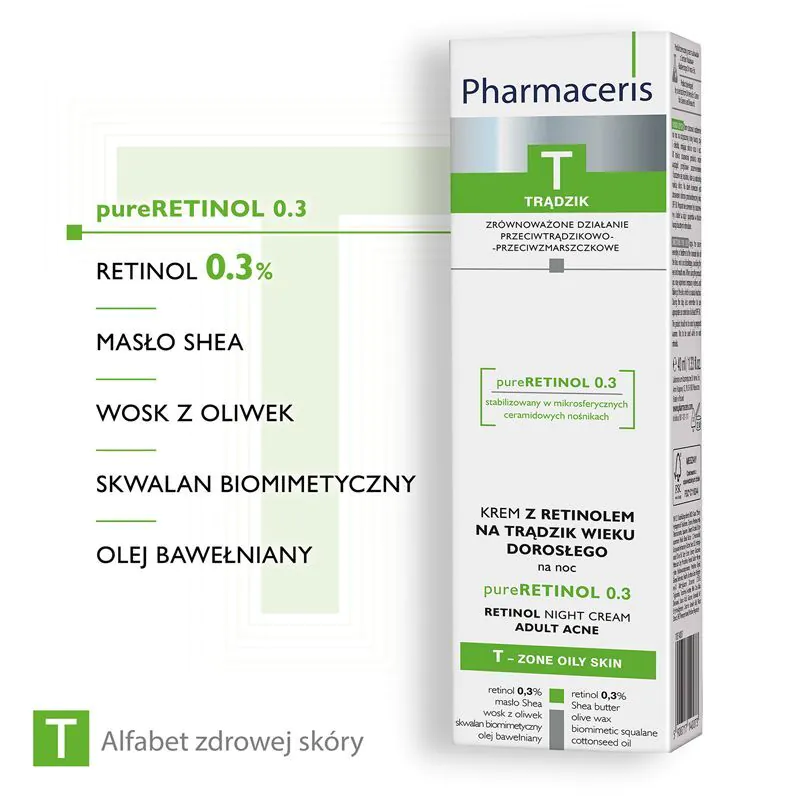 „Pharmaceris T“ retinolio naktinis kremas brandžiai odai